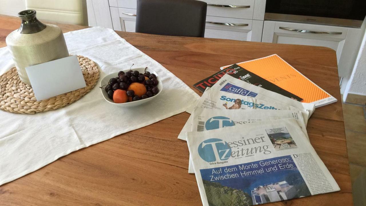 Ferienwohnung Rustico Ai Monti Cadenazzo Bagian luar foto